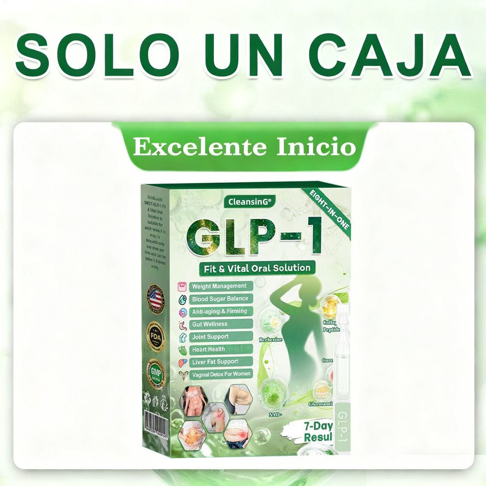 𝑪𝒍𝒆𝒂𝒏𝒔𝒊𝒏𝒈® 𝑮𝑳𝑷-1 8 𝒆𝒏 1 𝑭𝒊𝒕 & 𝑽𝒊𝒕𝒂𝒍 (𝒔𝒐𝒍𝒐 𝒖𝒏𝒂 𝒗𝒆𝒛 𝒂𝒍 𝒅𝒊́𝒂, 𝒄𝒂𝒎𝒃𝒊𝒐𝒔 𝒗𝒊𝒔𝒊𝒃𝒍𝒆𝒔 𝒆𝒏 7 𝒅𝒊́𝒂𝒔) √ 𝑷𝒂𝒓𝒂 𝒐𝒃𝒆𝒔𝒊𝒅𝒂𝒅, 𝒔𝒂𝒍𝒖𝒅 𝒄𝒂𝒓𝒅𝒊𝒐𝒗𝒂𝒔𝒄𝒖𝒍𝒂𝒓, 𝒅𝒊𝒂𝒃𝒆𝒕𝒆𝒔, 𝒂𝒑𝒏𝒆𝒂 𝒅𝒆𝒍 𝒔𝒖𝒆𝒏̃𝒐, 𝒔𝒂𝒍𝒖𝒅 𝒊𝒏𝒕𝒆𝒔𝒕𝒊𝒏𝒂𝒍, 𝒑𝒓𝒐𝒃𝒍𝒆𝒎𝒂𝒔 𝒂𝒓𝒕𝒊𝒄𝒖𝒍𝒂𝒓𝒆𝒔 𝒚 𝒎𝒂́𝒔 𝒎𝒛𝒘