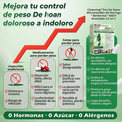 𝑶𝒇𝒇𝒊𝒄𝒊𝒂𝒍 𝑺𝒕𝒐𝒓𝒆 | 👩‍⚕️ 𝑪𝒍𝒆𝒂𝒏𝒔𝒊𝒏𝒈® 1𝟐-𝐈N-1 𝐌𝐨𝐫𝐢𝐧𝐠𝐚 * B𝐞r𝐛e𝐫i𝐧e * N𝐀D+ 𝐏𝐚𝐫𝐜𝐡𝐞 𝐚𝐯𝐚𝐧𝐳𝐚𝐝𝐨 𝐝𝐞 𝐧𝐚𝐧𝐨𝐦𝐢𝐜𝐫𝐨𝐚𝐠𝐮𝐣𝐚𝐬 (𝐮𝐧𝐚 𝐯𝐞𝐳 𝐚𝐥 𝐝𝐢́𝐚, 𝐜𝐚𝐦𝐛𝐢𝐨𝐬 𝐯𝐢𝐬𝐢𝐛𝐥𝐞𝐬 𝐞𝐧 𝟕 𝐝𝐢́𝐚𝐬) 𝐩𝐚𝐫𝐚 𝐨𝐛𝐞𝐬𝐢𝐝𝐚𝐝, 𝐩𝐢𝐞𝐥 𝐟𝐥𝐚́𝐜𝐢𝐝𝐚, 𝐝𝐢𝐚𝐛𝐞𝐭𝐞𝐬, 𝐚𝐩𝐧𝐞𝐚 𝐝𝐞𝐥 𝐬𝐮𝐞𝐧̃𝐨 𝐲 𝐩𝐫𝐨𝐛𝐥𝐞𝐦𝐚𝐬 𝐚𝐫𝐭𝐢𝐜𝐮𝐥𝐚𝐫𝐞𝐬.