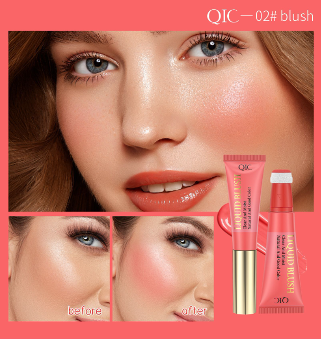 Natural color liquid blush