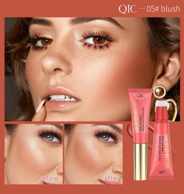 Natural color liquid blush