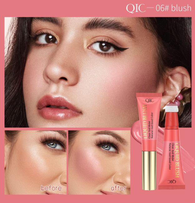 Natural color liquid blush