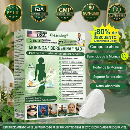 𝑶𝒇𝒇𝒊𝒄𝒊𝒂𝒍 𝑺𝒕𝒐𝒓𝒆 | 👩‍⚕️ 𝑪𝒍𝒆𝒂𝒏𝒔𝒊𝒏𝒈® 1𝟐-𝐈N-1 𝐌𝐨𝐫𝐢𝐧𝐠𝐚 * B𝐞r𝐛e𝐫i𝐧e * N𝐀D+ 𝐏𝐚𝐫𝐜𝐡𝐞 𝐚𝐯𝐚𝐧𝐳𝐚𝐝𝐨 𝐝𝐞 𝐧𝐚𝐧𝐨𝐦𝐢𝐜𝐫𝐨𝐚𝐠𝐮𝐣𝐚𝐬 (𝐮𝐧𝐚 𝐯𝐞𝐳 𝐚𝐥 𝐝𝐢́𝐚, 𝐜𝐚𝐦𝐛𝐢𝐨𝐬 𝐯𝐢𝐬𝐢𝐛𝐥𝐞𝐬 𝐞𝐧 𝟕 𝐝𝐢́𝐚𝐬) 𝐩𝐚𝐫𝐚 𝐨𝐛𝐞𝐬𝐢𝐝𝐚𝐝, 𝐩𝐢𝐞𝐥 𝐟𝐥𝐚́𝐜𝐢𝐝𝐚, 𝐝𝐢𝐚𝐛𝐞𝐭𝐞𝐬, 𝐚𝐩𝐧𝐞𝐚 𝐝𝐞𝐥 𝐬𝐮𝐞𝐧̃𝐨 𝐲 𝐩𝐫𝐨𝐛𝐥𝐞𝐦𝐚𝐬 𝐚𝐫𝐭𝐢𝐜𝐮𝐥𝐚𝐫𝐞𝐬.
