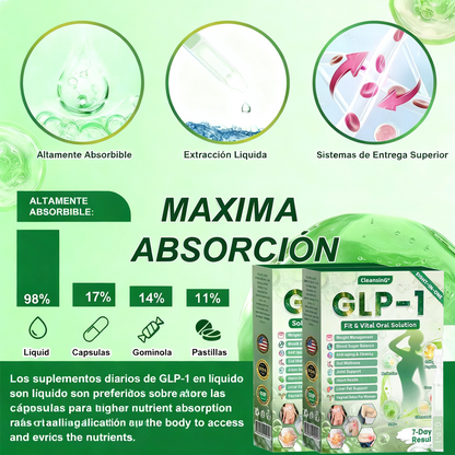 𝑪𝒍𝒆𝒂𝒏𝒔𝒊𝒏𝒈® 𝑮𝑳𝑷-1 8 𝒆𝒏 1 𝑭𝒊𝒕 & 𝑽𝒊𝒕𝒂𝒍 (𝒔𝒐𝒍𝒐 𝒖𝒏𝒂 𝒗𝒆𝒛 𝒂𝒍 𝒅𝒊́𝒂, 𝒄𝒂𝒎𝒃𝒊𝒐𝒔 𝒗𝒊𝒔𝒊𝒃𝒍𝒆𝒔 𝒆𝒏 7 𝒅𝒊́𝒂𝒔) √ 𝑷𝒂𝒓𝒂 𝒐𝒃𝒆𝒔𝒊𝒅𝒂𝒅, 𝒔𝒂𝒍𝒖𝒅 𝒄𝒂𝒓𝒅𝒊𝒐𝒗𝒂𝒔𝒄𝒖𝒍𝒂𝒓, 𝒅𝒊𝒂𝒃𝒆𝒕𝒆𝒔, 𝒂𝒑𝒏𝒆𝒂 𝒅𝒆𝒍 𝒔𝒖𝒆𝒏̃𝒐, 𝒔𝒂𝒍𝒖𝒅 𝒊𝒏𝒕𝒆𝒔𝒕𝒊𝒏𝒂𝒍, 𝒑𝒓𝒐𝒃𝒍𝒆𝒎𝒂𝒔 𝒂𝒓𝒕𝒊𝒄𝒖𝒍𝒂𝒓𝒆𝒔 𝒚 𝒎𝒂́𝒔 𝒎𝒛𝒘