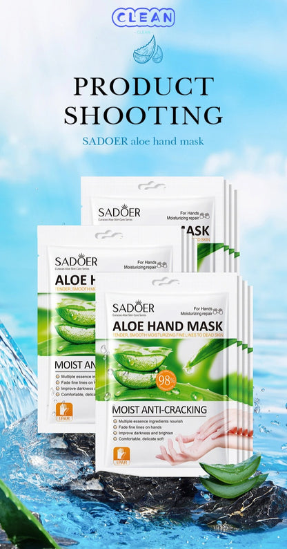 Plant fruit moisturizing foot and hand mask.