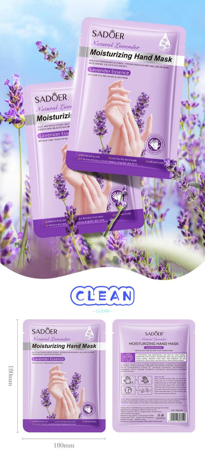 Plant fruit moisturizing foot and hand mask.