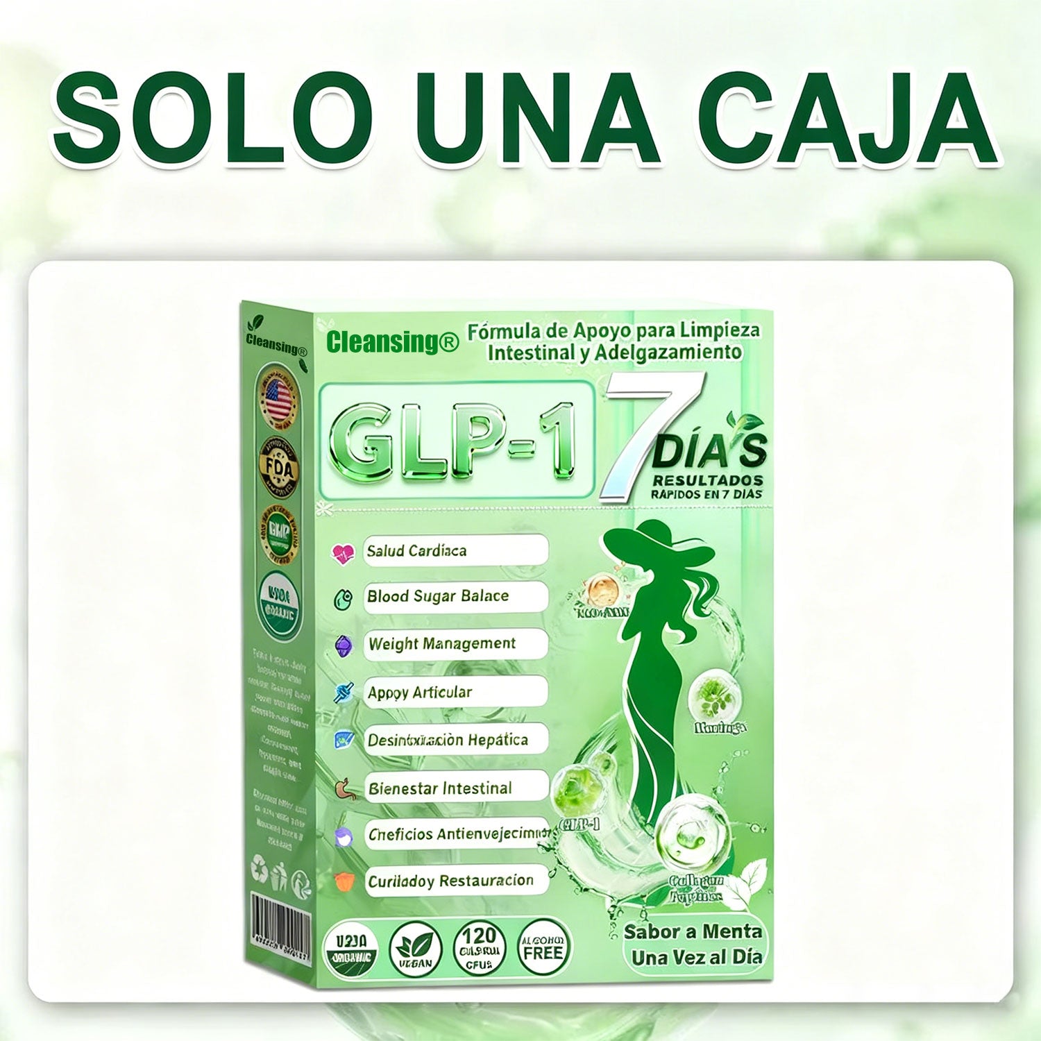 1 caja - Pierde hasta 8 libras.