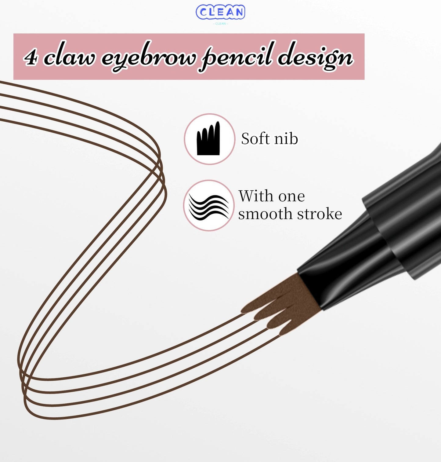 Four-pronged Liquid Eyebrow Pencil