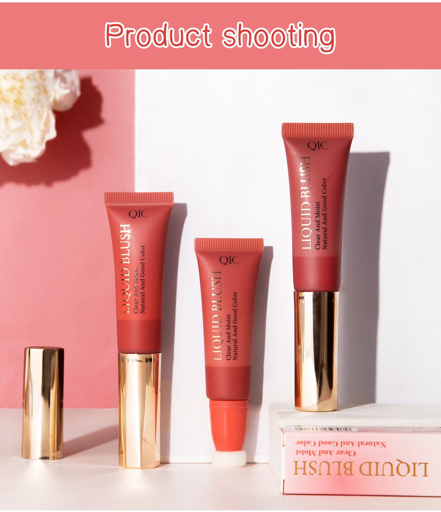 Natural color liquid blush