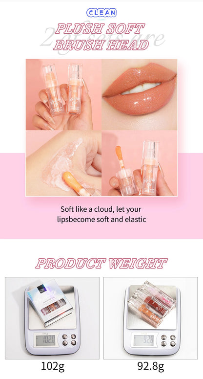 Non-staining color-changing lip balm