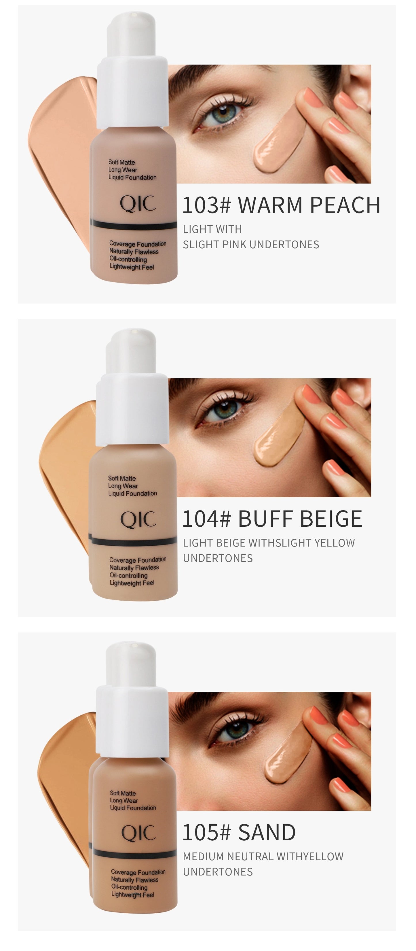 Hydrating, moisturizing, oil-controlling foundation