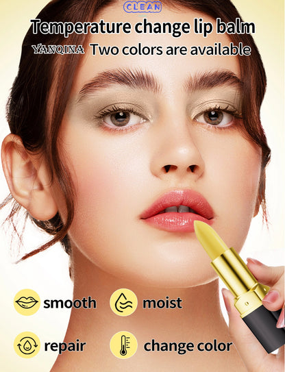 Carotene color changing lip balm