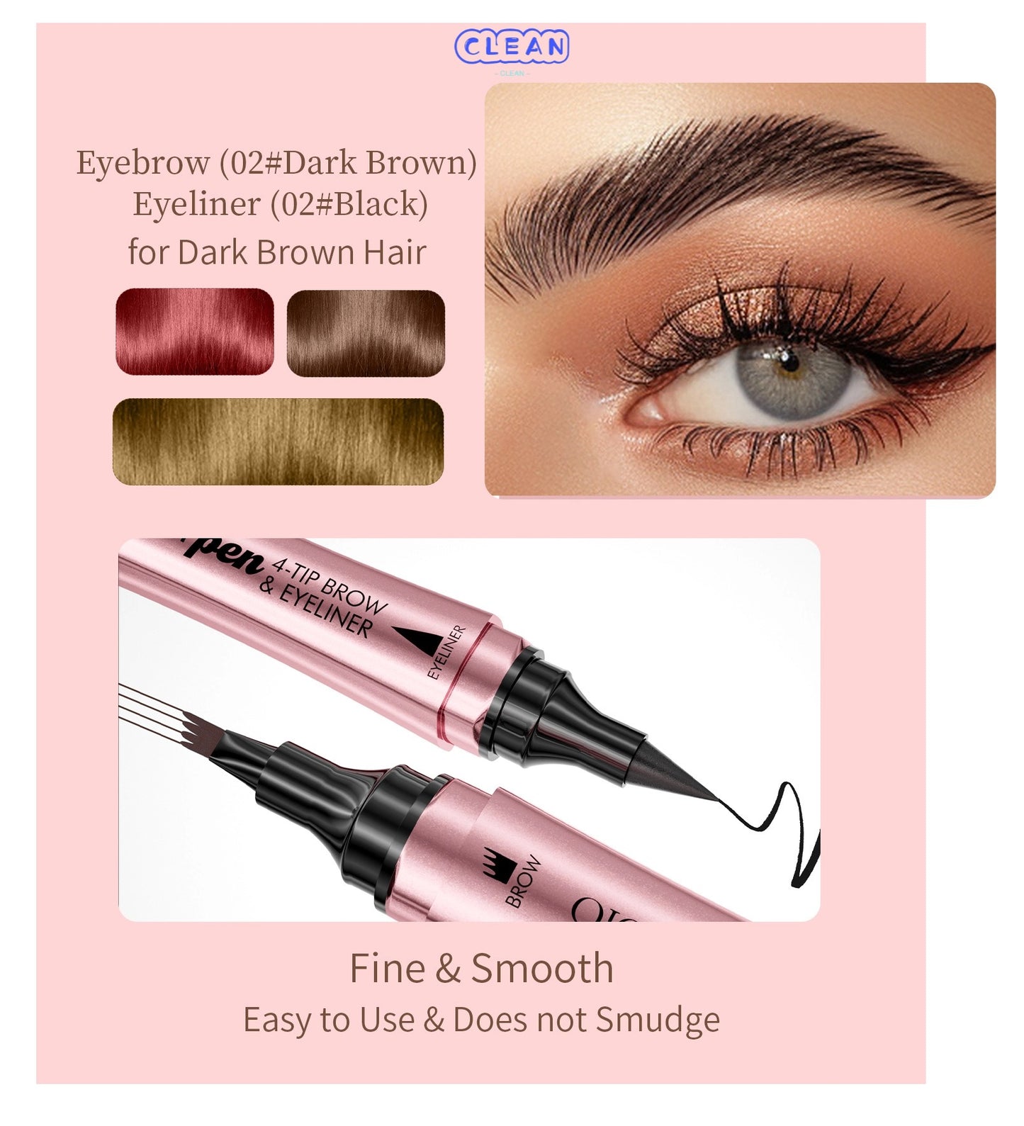 Four-pronged Liquid Eyebrow Pencil