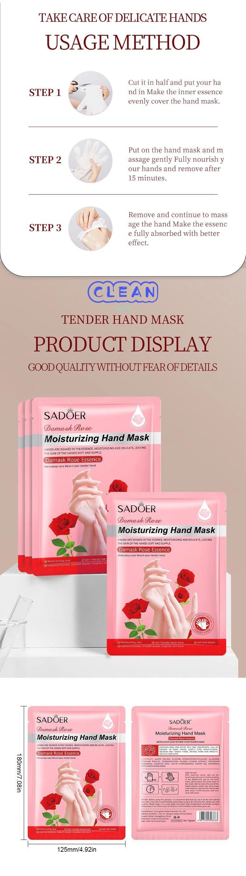 Plant fruit moisturizing foot and hand mask.