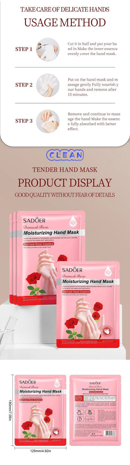 Plant fruit moisturizing foot and hand mask.