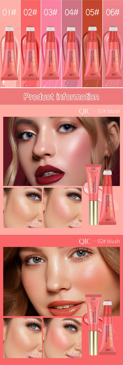 Natural color liquid blush