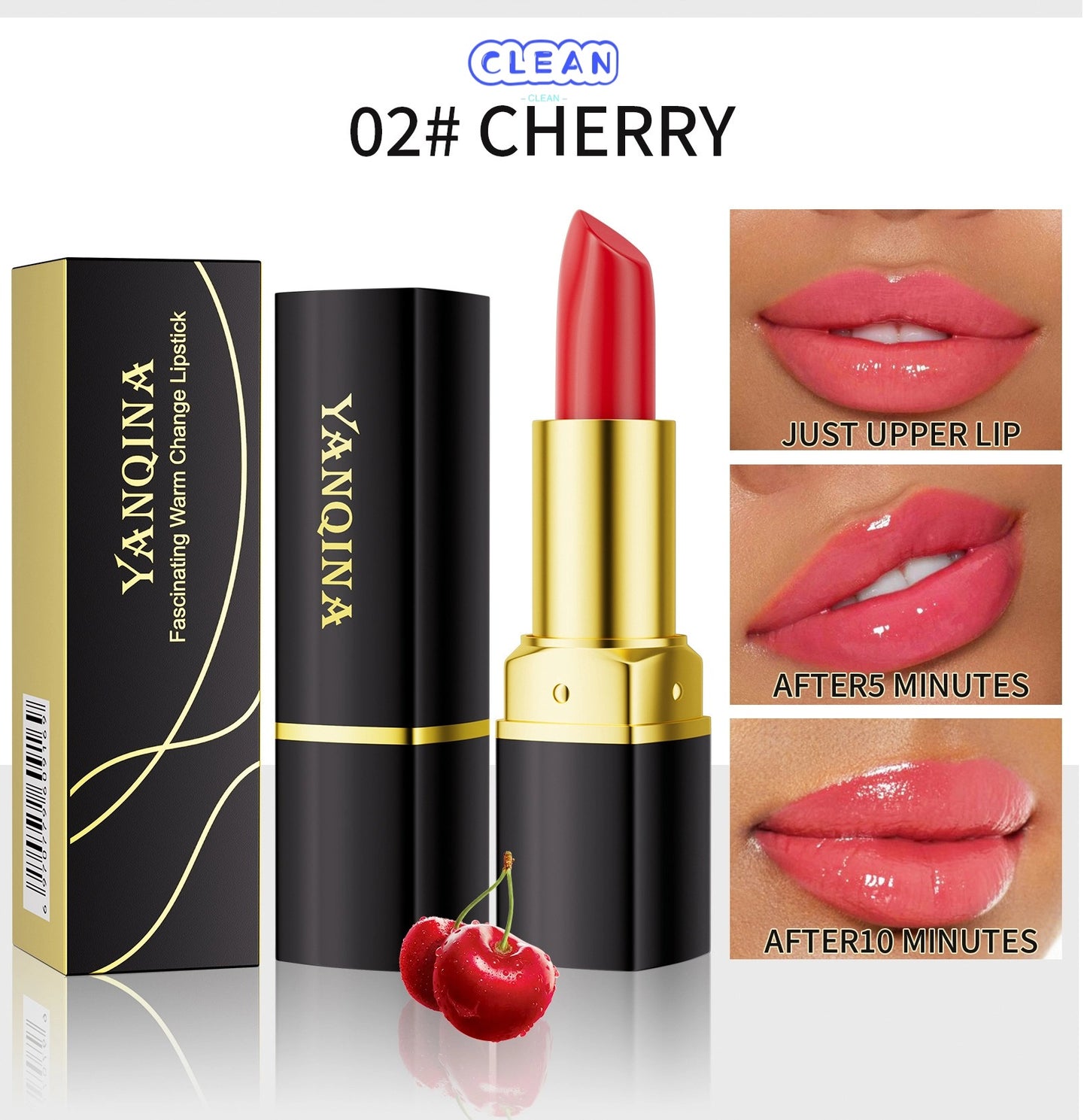 Carotene color changing lip balm