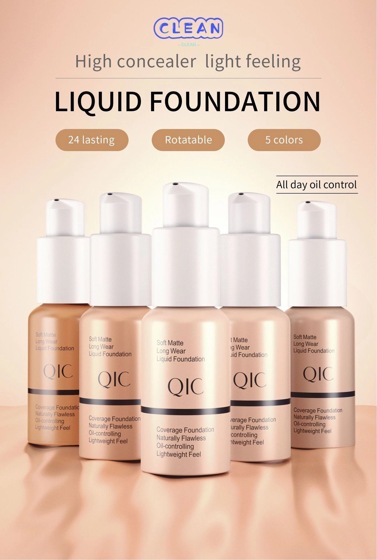 Hydrating, moisturizing, oil-controlling foundation